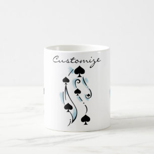 Svart spader Tatto Stil Thunder_Cove Kaffemugg