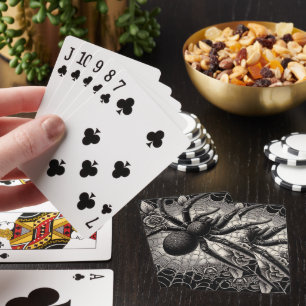 Svart spaltkort casinokort