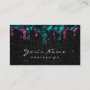 Svart Sparkly kricka för glittervaxEpilation roso Visitkort