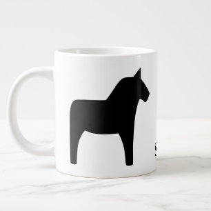 Svart specialitet i Dala Horse Mugg Jumbo Mugg