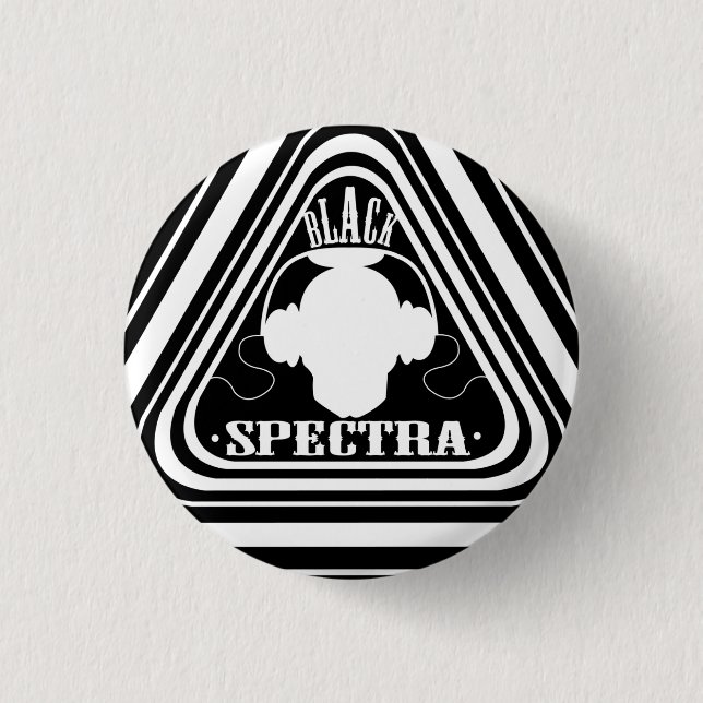 Svart Spectra-knapp Knapp (Framsida)