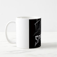 Svart Spectre Gaming Mugg - Gamer Kaffekopp - Espo