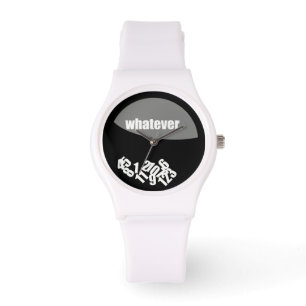 Svart Spelar ingen roll meddelandenummer Armbandsur