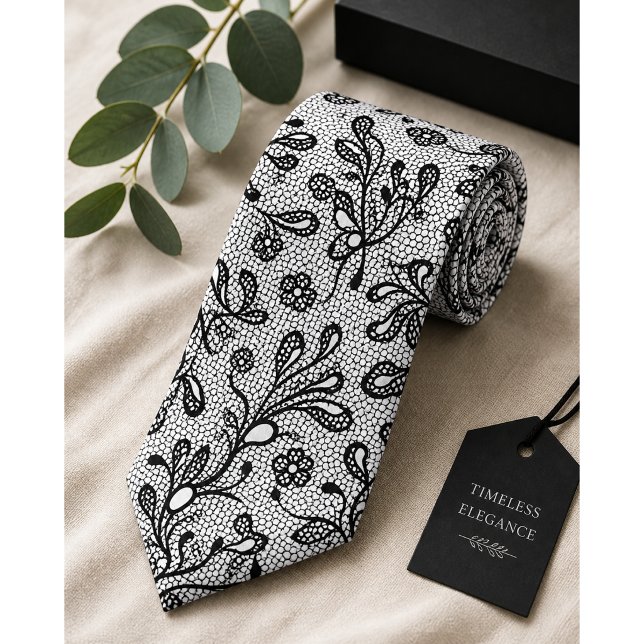 Svart spets i vintage-stil slips (Skapare uppladdad)