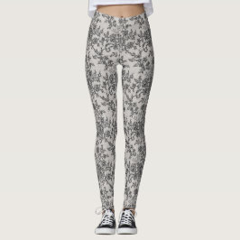 Svart spets leggings