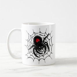 Svart spider i Webben Kaffemugg