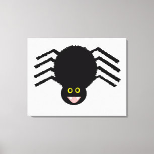 Svart spider-Kanvastryck Canvastryck