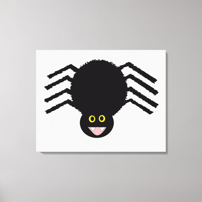 Svart spider-Kanvastryck Canvastryck (Framsida)