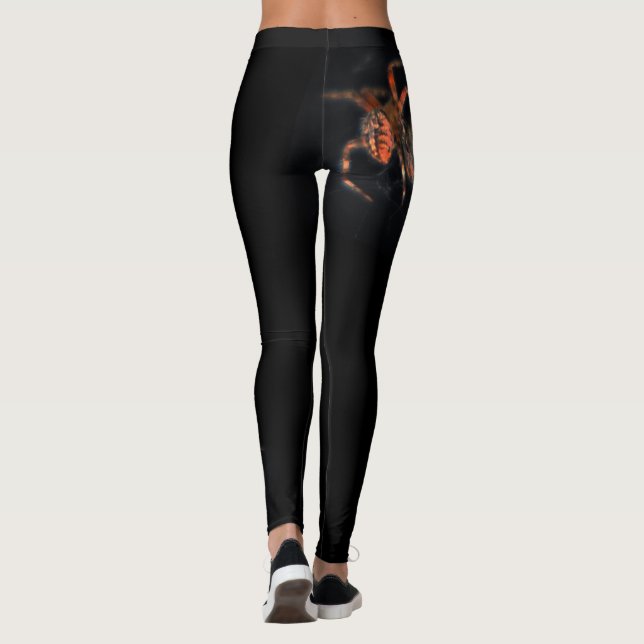 Svart spider leggings (Baksida)