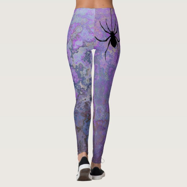 Svart spider leggings (Baksida)