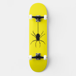 Svart spindel stiger ner mini skateboard bräda 18,5 cm
