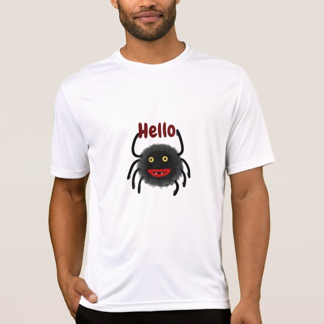 Svart spindel t shirt (Framsida)
