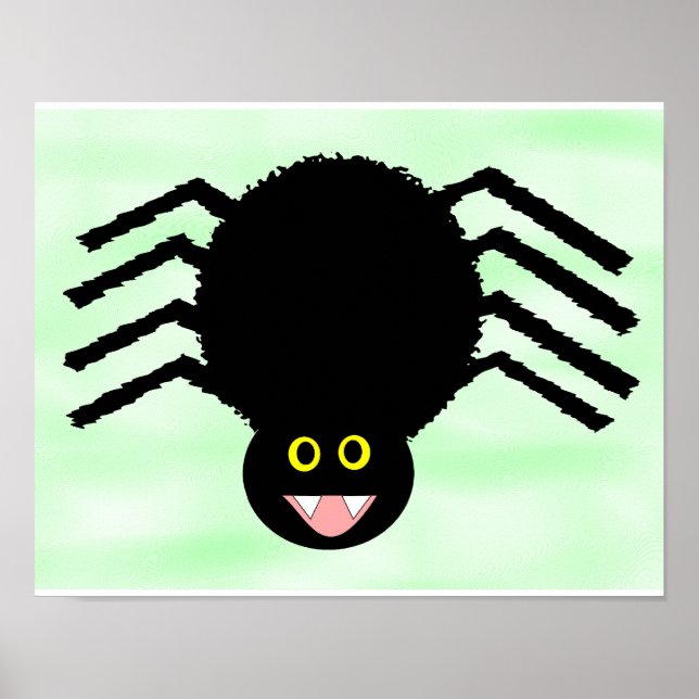 Svart spindelaffisch poster (Framsidan)