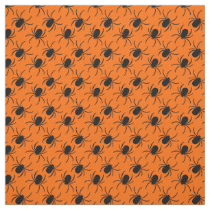 svart spindelhalloween-design tyg