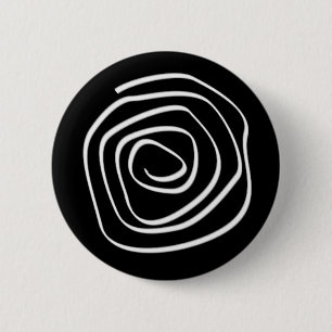 Svart spiral knapp