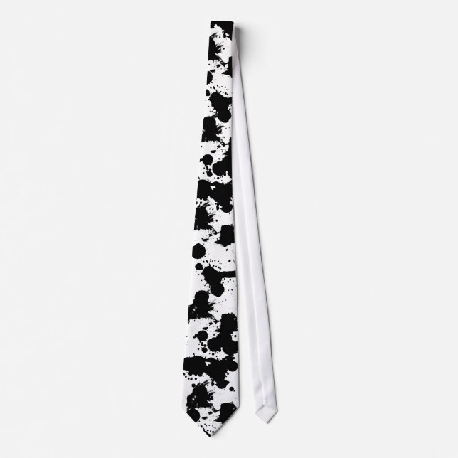 Svart Splatters Unik Design Slipknot Slips (Framsida)