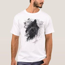 Svart spökande ande Mörk estetisk herr T-shirt