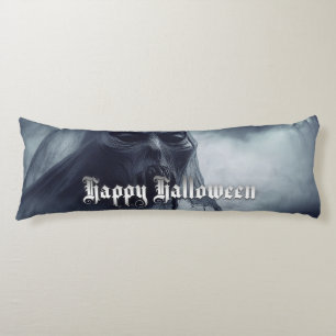 Svart spöke i en helvetisk landskap - Halloween Kroppskudde