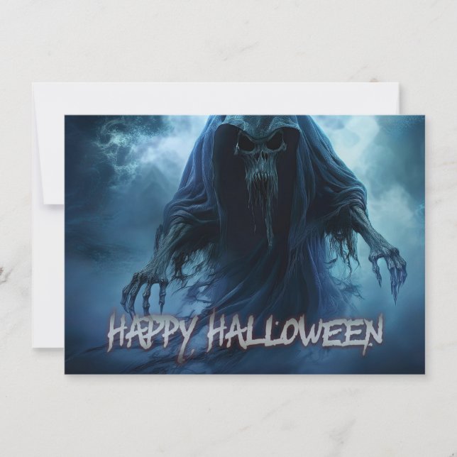 Svart spöke i ett helveteslandskap - Halloween (Framsida)