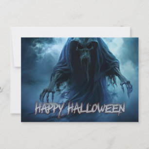 Svart spöke i ett helveteslandskap - Halloween