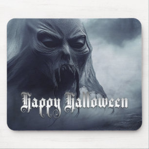 Svart spöke i ett helveteslandskap - Halloween Musmatta