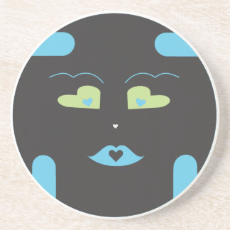 Svart Sponap Coaster.ai Underlägg Sandsten