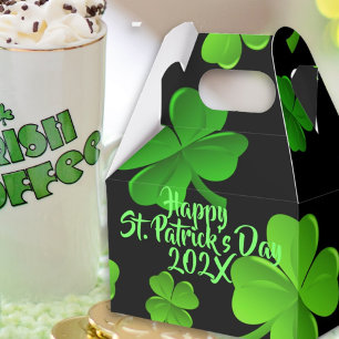 Svart St. Patricks Day täcker favoritrutor Presentaskar