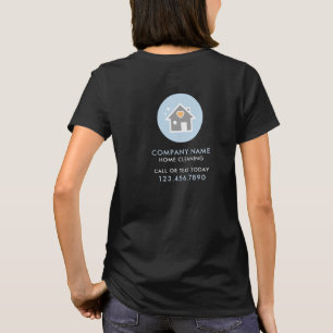 Svart städhjälp för professionell hemmastädning t shirt