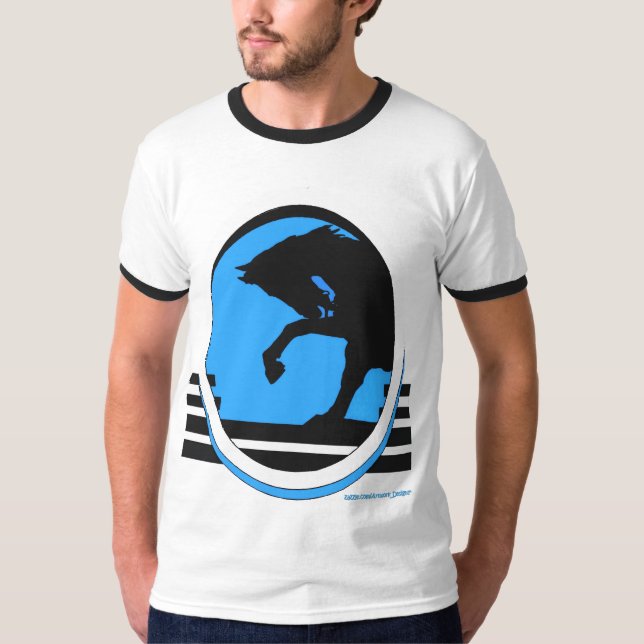 Svart Stallon T Shirt (Framsida)