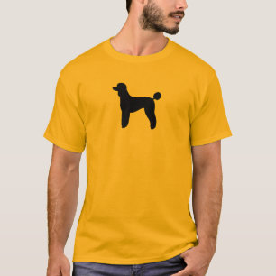 Svart, standard, Pudel Hund aveln T-shirt