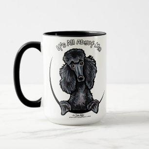 Svart standard pudel IAAM Mugg