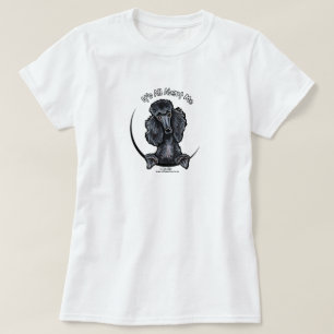 Svart standard pudel IAAM T-shirt
