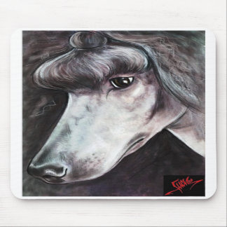 Svart standard pudel Mousepad Musmatta