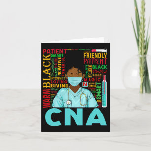 Svart stark sjuksköterska Cna Afro melanin afrikan Kort