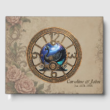 Svart steampunk svan med klockor och växlar.