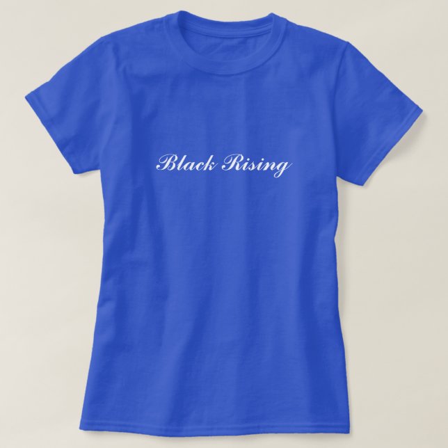 Svart stigande damtröja t shirt (Design framsida)