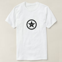 Svart Stjärna Sköld T-shirt