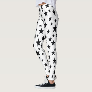 Svart stjärnor leggings
