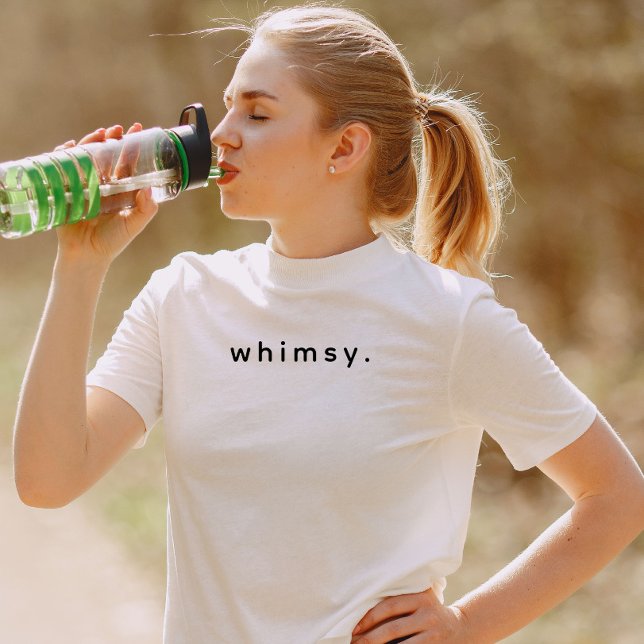 Svart Stollig-text i modern Anpassningsbar T Shirt (Modern customize whimsy t-shirt)
