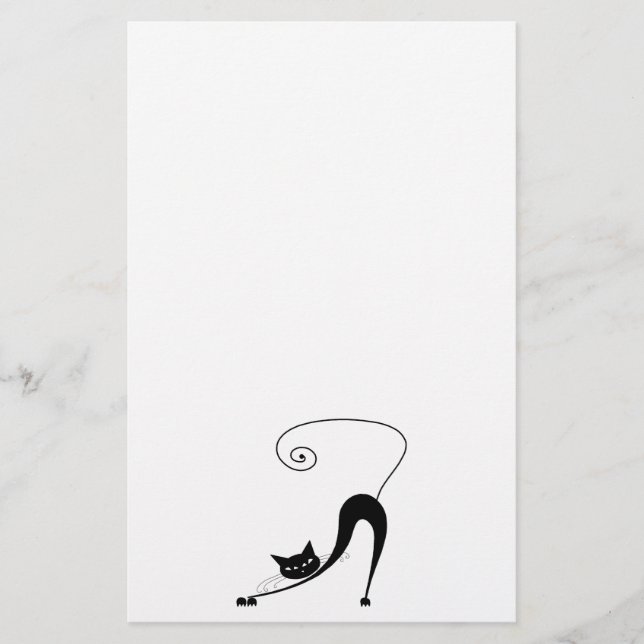 Svart stolligkattunge 2 brevpapper (Framsida)