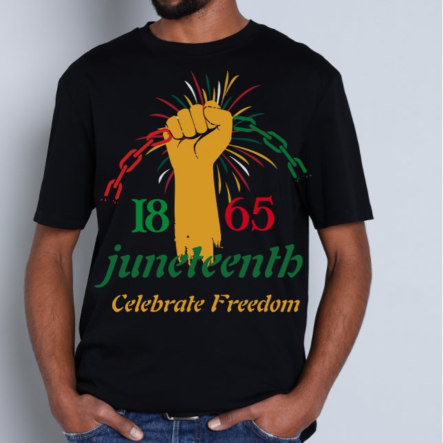 Svart stolthet frihet Juneteenth  T Shirt (Skapare uppladdad)