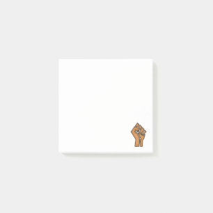 svart stolthet knytnäve enhet historia enhet afrik post-it block