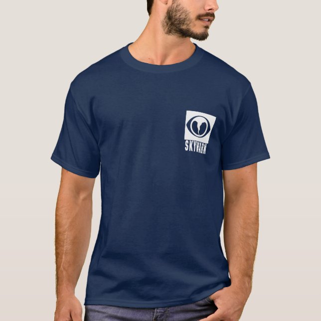 Svart stormSpottersskjorta Tee Shirt (Framsida)