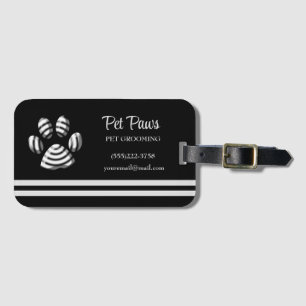 Svart, stripe, Tass Pet Grooming Service Busine Bagagebricka