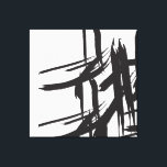 Svart stroke, av ©Lorena Depante Canvastryck<br><div class="desc">Moderna svarta linjer på arbetsytan för din hemdekoration.</div>