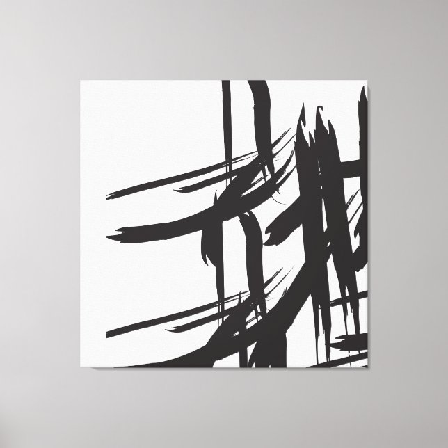 Svart stroke, av ©Lorena Depante Canvastryck (Framsida)