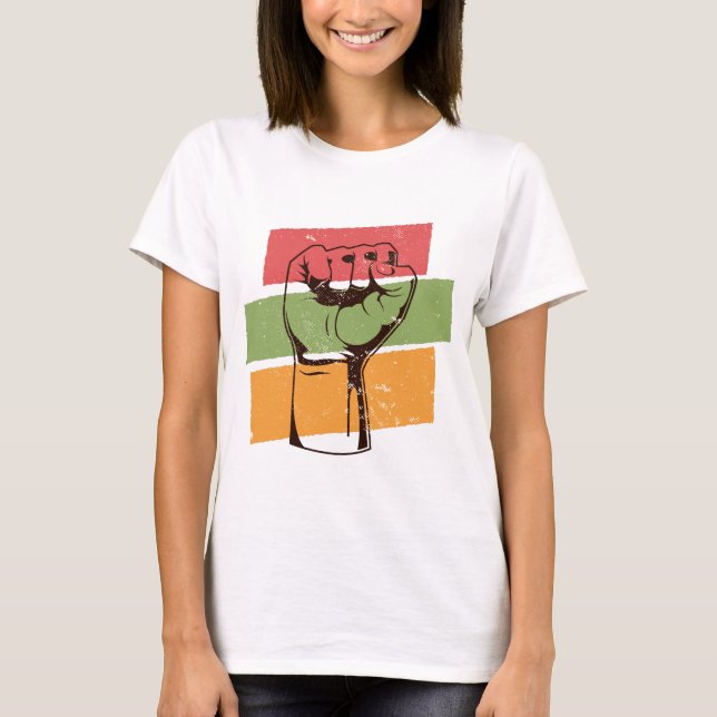 Svart ström från BLM T Shirt (Framsida)