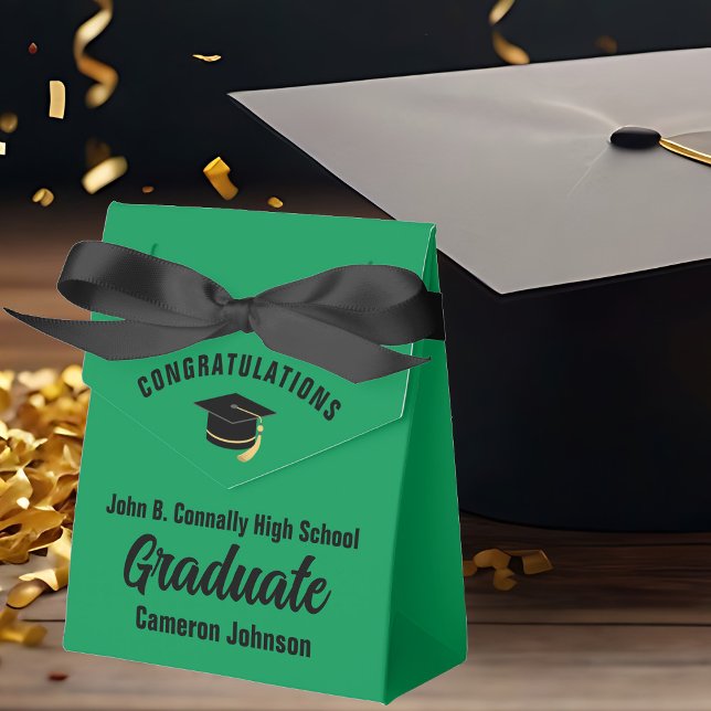 Svart Studentfest för Grönt i anpassade Presentaskar (Skapare uppladdad)
