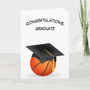 Svart Studentmössa på en basket Kort