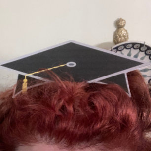 Svart Studentmössa Student-Hat-kort för Party Kort